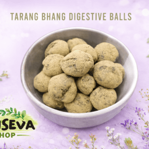 Herbal digestive balls for indigestion relief, made with natural ingredients, from JanSeva Shop.